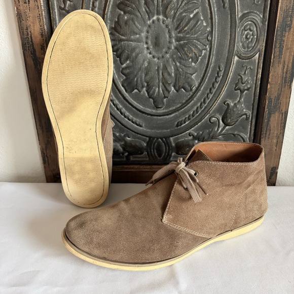 John Varvatos USA Boots Mens Size 12 Brown Suede Desert Chukka Classic Designer‎ main image 4